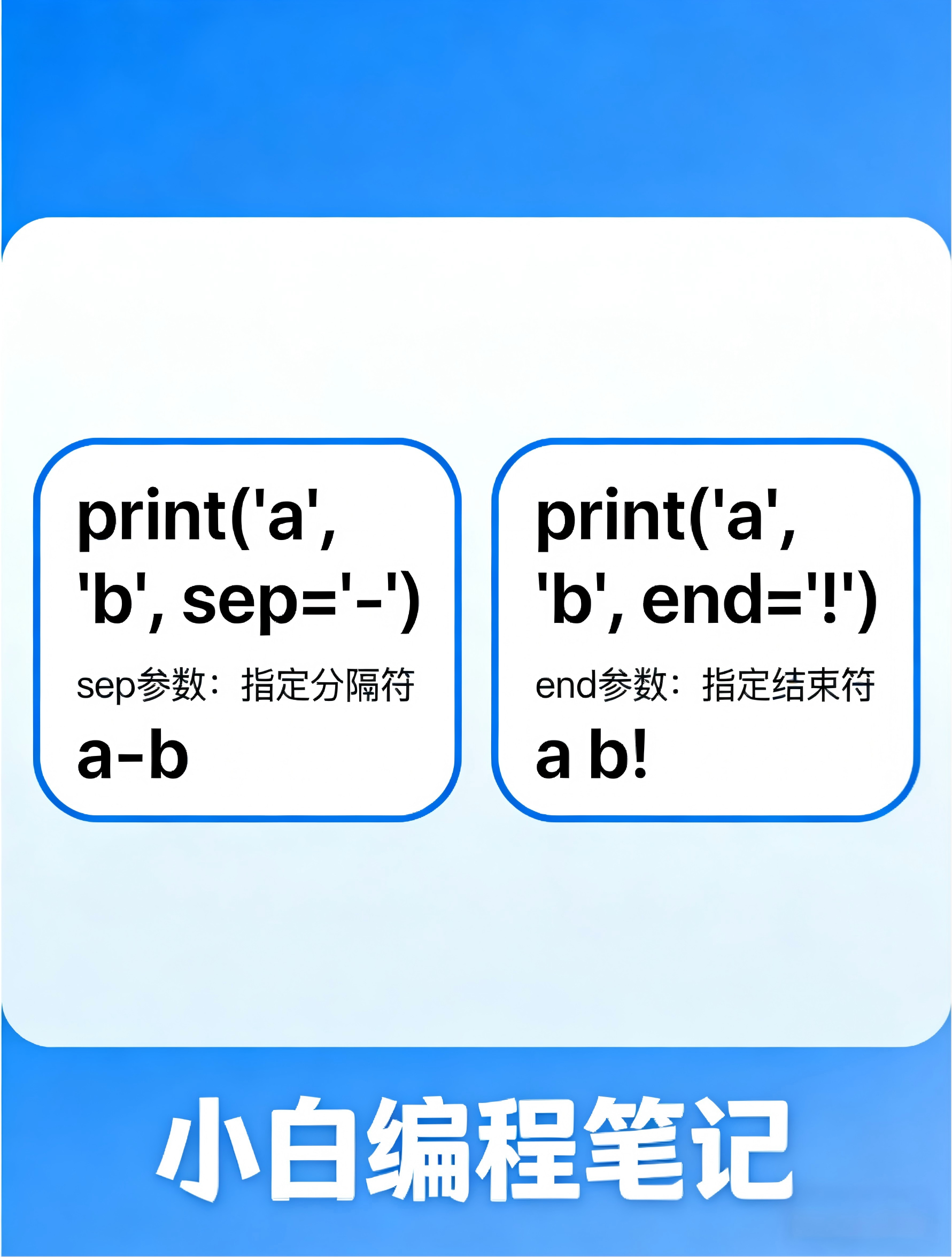 Python输入输出与格式化技巧 print()参数