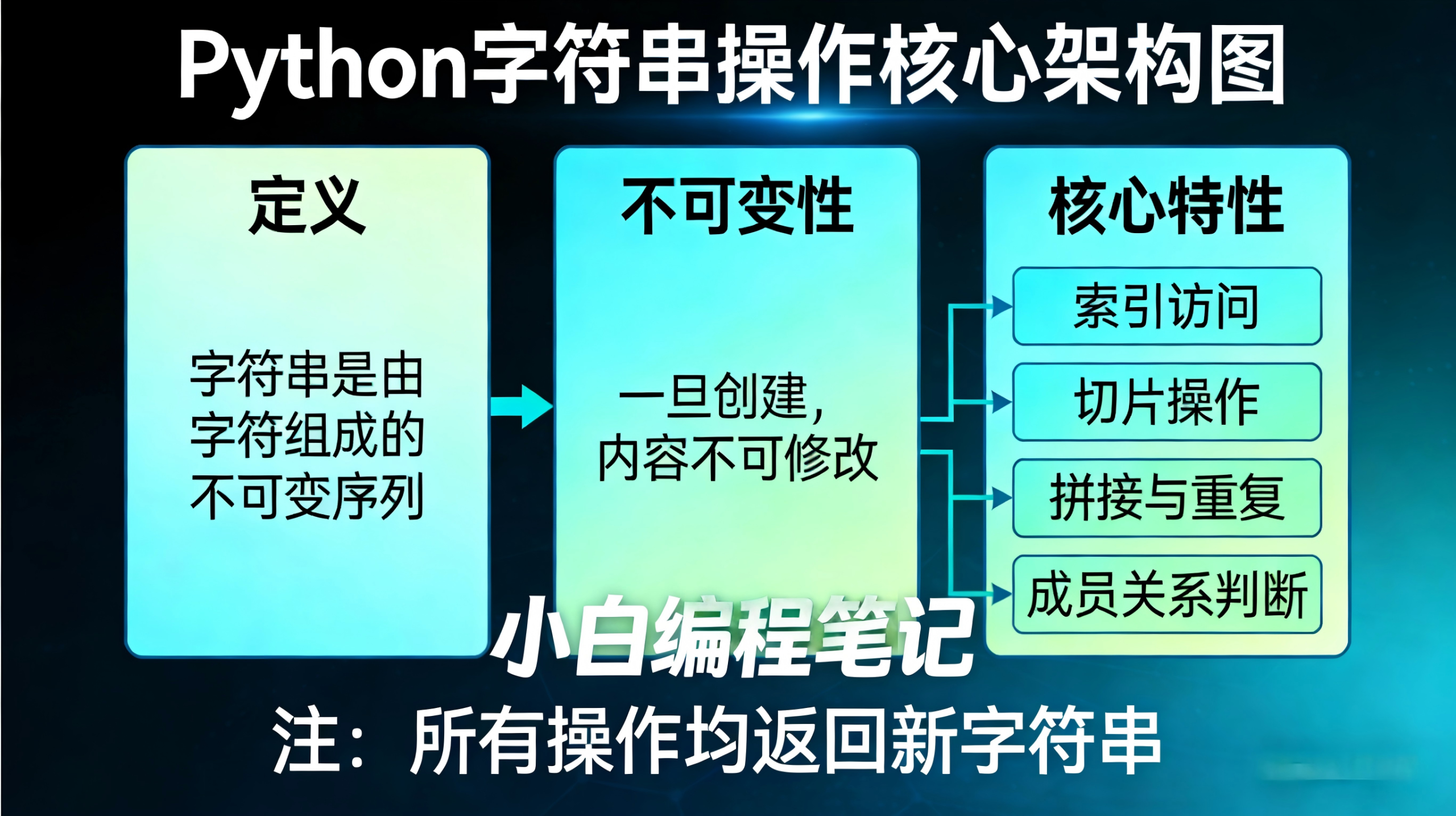 Python字符串操作全解析 核心语法架构